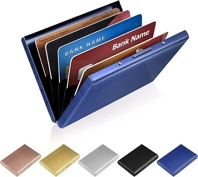 £3.59 • Buy RFID Blocking Credit Card Holders Aluminum Protector Metal Wallet Thin Case Box.