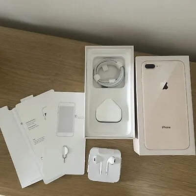 Apple Iphone 8 Plus Used Box And Accessories NO PHONE INCLUDED Rose Gold 64GB • £20