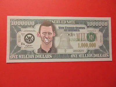 Hugh Jackman $1 MILLION DOLLAR BANKNOTE Fantasy BILL $1000000 Millionaire USA • £1.29