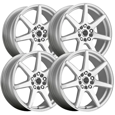 (Set Of 4) Raceline 131S Evo 16x7 5x108/5x4.5  +20mm Silver Wheels Rims 16  Inch • $636