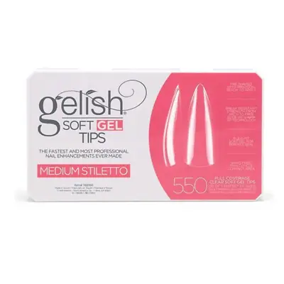 Gelish - Full Cover Soft Gel Tips - Medium Stiletto 550pc • $47.21