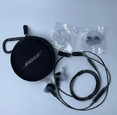 Bose SoundSport Wired 3.5mm Jack Earphones In-ear Headphones Charcoal-Black • $29.45