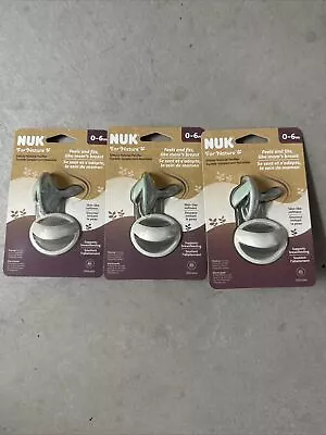 Lot Of 3 Packs Nuk For Nature 0-6 Month Pacifiers New!  BRAND NEW • $15