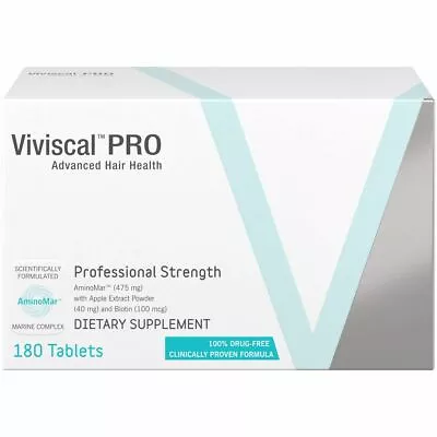 VIVISCAL PROFESSIONAL HAIR GROWTH FORMULA (180 TABLETS) Pro Strength Men Women • $94.95