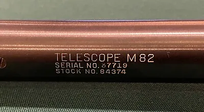 USGI M82 Sniper Scope WW2 WWII Korean War Original Lyman - Serial No. 37719 • $995.95