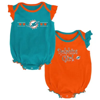 Miami Dolphins NFL Baby Girl Homecoming Bodysuit Set - NWT • $19.99