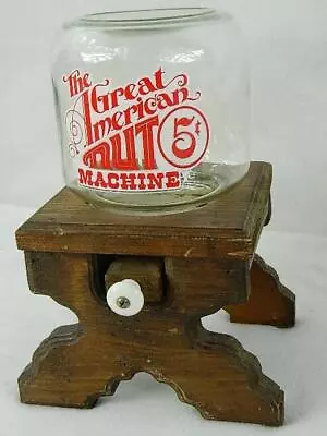 The Great American 5¢ Nut Machine Dispenser - Beer Nut - Peanuts & M&M’s VINTAGE • $25.85