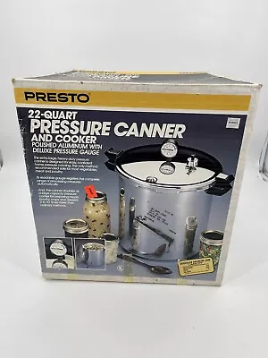 PRESTO 22 Qt PRESSURE COOKER-CANNER W/ Regulator & Rack 01780 EUC • $79.95