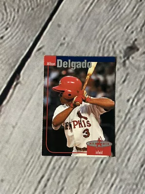 2002 Memphis Redbirds Post #2 Wilson Delgado Dominican Republic DR Baseball Card • $3.50