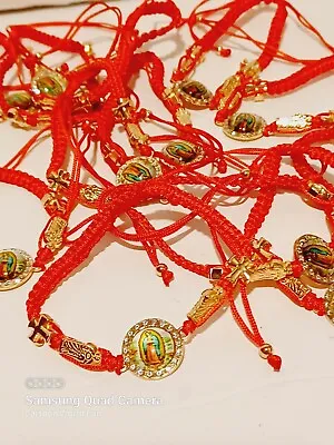 12 Virgen De Guadalupe Bracelet Favors Recuerdos Communion Pulseras Comunion  • $15.95