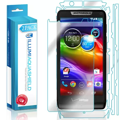 2x ILLumi AquaShield Screen + Back Protector For Motorola Luge / Droid Razr M • $18.50