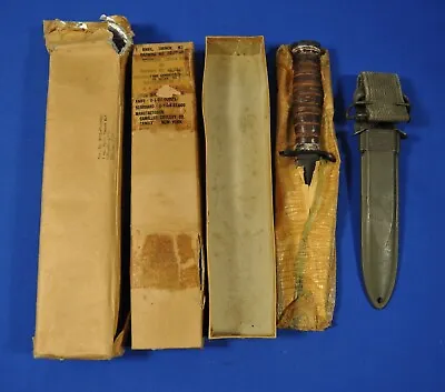 Mint In Box! Wwii Us M3 Blade Mk'd Trench Knife & M8 Scabbard • $1995