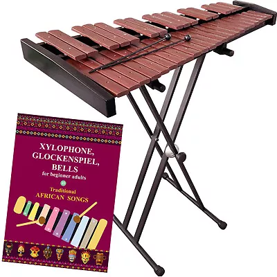37 Key Professional Chromatic Xylophone Metal Stand Carrying Bag 45song Ebook • $314.95