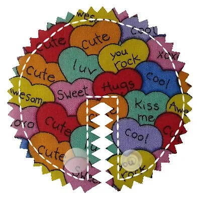 G-tube Pads Mic-key Button Feeding Tube PadsAMT Button.. Valentines  #12 • $2.25