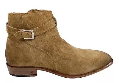 NEW John Varvatos Lewis Brownstone Size 11  Suede Ankle Zip Boots SALES SAMPLE • $119