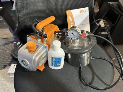 $125 • Buy NEW - ABLAZE 2qt Vacuum Degassing Chamber + BACOENG BA-1 Vacuum Pump