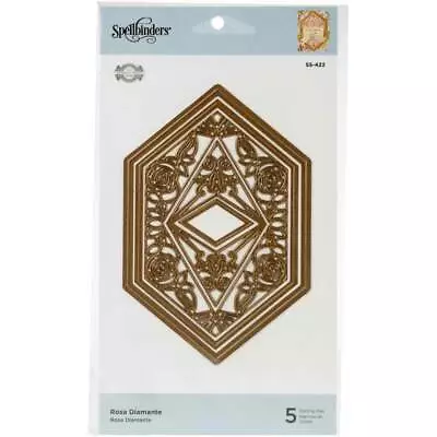 $48.50 • Buy Spellbinders Flourished Fretwork Etched Die By Becca Feeken - Rosa Diamante