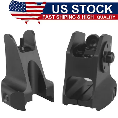 1 Pair Tactical Fixed Front Rear Iron Sights Set For DD Rapid Backup Hunting US • $14.55