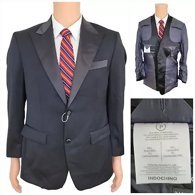 New Indochino Mens Tuxedo Cashmere Blazer Sport Coat Casual Jacket 40S Suits • $43.68