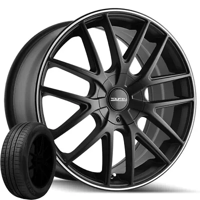 (Set Of 4) TR60 17x7.5 5x100/5x4.5  Matte Black Rims/215/55R17 Kumho TA31 Tires • $1069.99