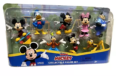 DISNEY JUNIOR MICKEY Mouse & Friends Collectible Figure Set 8 Pieces New  3+ • $23.99