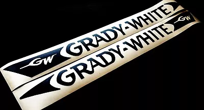 Set Of 2 Marine Grade Vinyl Decals Fits Grady White Boat Hull. Mail W/Tracking • $12.88