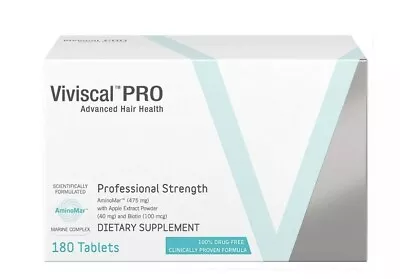 ❤️100%Authentic VIVISCAL PROFESSIONAL PRO Hair Growth 180 Tablets Pills  11/2025 • $87.48