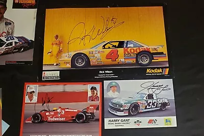  Vintage Nascar Memorabilia Lot 3 Autographed Lots Of Rasecar Driver Pics Pics • $59.99