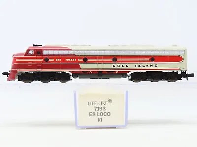 N Scale Life-Like 7193 RI Rock Island  Rocket  EMD E8A Diesel Locomotive #654 • $89.95