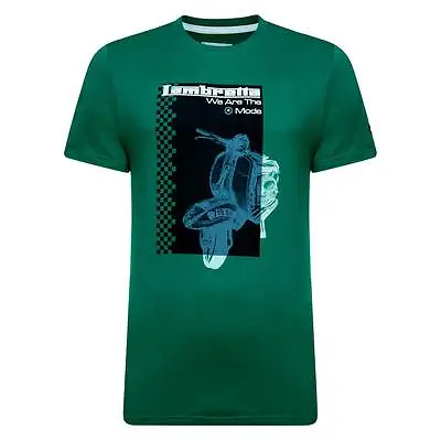 Lambretta Scooter Mens T Shirt We Are The Mods Green Navy M L XL XXL £12.95 Sale • £12.95