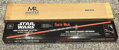 Star Wars Darth Maul Double Lightsabers 2006 Master Replicas Complete Boxed • £389.95