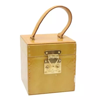 £302.82 • Buy LOUIS VUITTON Monogram Vernis Bleecker Cosmetic Pouch Beige M91002 Auth Ar5430