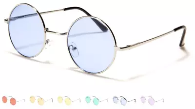 Round Gold Metal  Polarized Sunglasses Vintage John Lennon Hippie Retro Glasses • $7.95