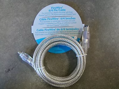  Dynex™ 6' FireWire 1394 Cable 6-PIN TO 4-PIN (TE-FW 1394-6-4) • $7.98