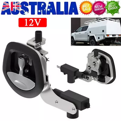 12V Power Operated Central Locking Handle Whale Tail T Lock Recessed Folding • $90.62