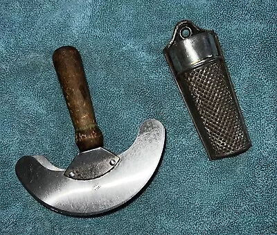 Vintage Double Blade Chief Chopper And Vintage Hand Held Spice Grater • $6