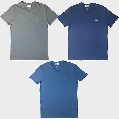$60 • Buy Lacoste Mens V-Neck Pima Cotton T-Shirt - Multiple Colors & Sizes - [TH6710-51]