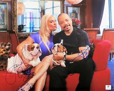 Ice T - Coco Austin Dual Autographed 11X14 Photo  Ice Loves Coco JSA CC88616 • £144.62