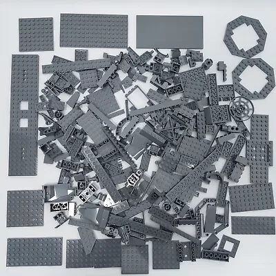 LEGO Dark Grey 500g Bulk Assorted Bricks Mixed Pieces Parts Tile Stud 0.5kg A • $34.99