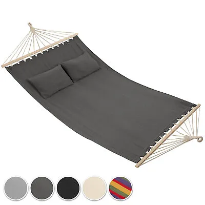 XXL Double Hammock 2 Persons Garden Patio Outdoor Furniture Seat Cushions USED • £29.99