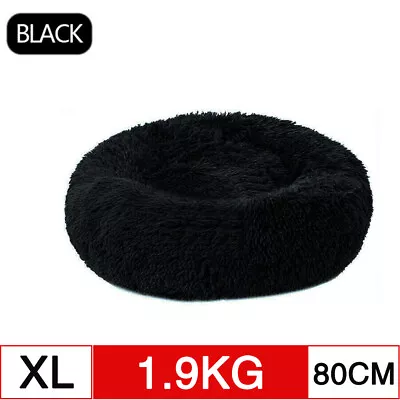 $17.99 • Buy  Dog Cat Pet Calming Bed Warm Soft Plush Round Nest Comfy Sleeping Kennel CaveXL