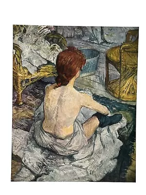 Wall Art Toulouse-Lautrec La Toilette 1896 Print 1952 France • $12