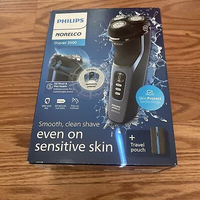 Philips Norelco Shaver 3600 Wet/Dry Rechargeable - NEW SEALED • $39.98
