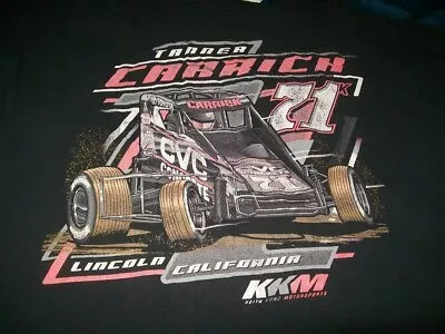 Vintage TANNER CARRICK #71K Toyota USAC Midget 2XL T-Shirt Sprint Car NASCAR WoO • $4.99