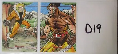 2013 Marvel's Greatest Battles Sketch Puzzle Wolverine CHRIS CABBIE BRADBERRY 19 • $300