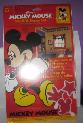 Plaid - Disney's Mickey Mouse - Stencil & Stamp Set - 3 Stamps & 3 Mylar Sheets • $12