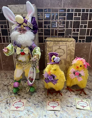 Mark Roberts Collection Easter Egg Fairy Small 12  & Easter Chicks 5.5  Spring • $99.95