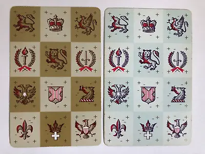 Vintage Swap Playing Cards: Royal Coat Of Arms Eagles Crown Lions Dragons Swords • $2.50