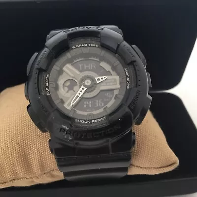 CASIO Baby-G Shock Resist Women Watch BA-110 BC Black • $59