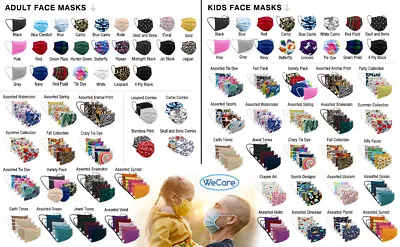 $15.98 • Buy WeCare Disposable Face Mask, 3-Ply With Ear Loop (Individually Wrapped) 50 Pack